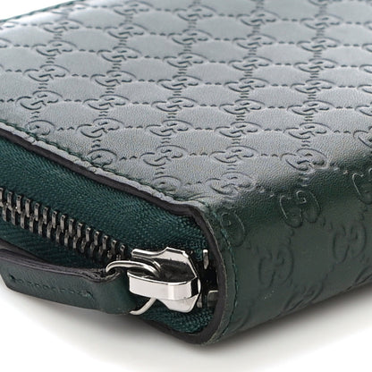 Gucci Microguccissima Zip Around Wallet Dark Green 8 of 10