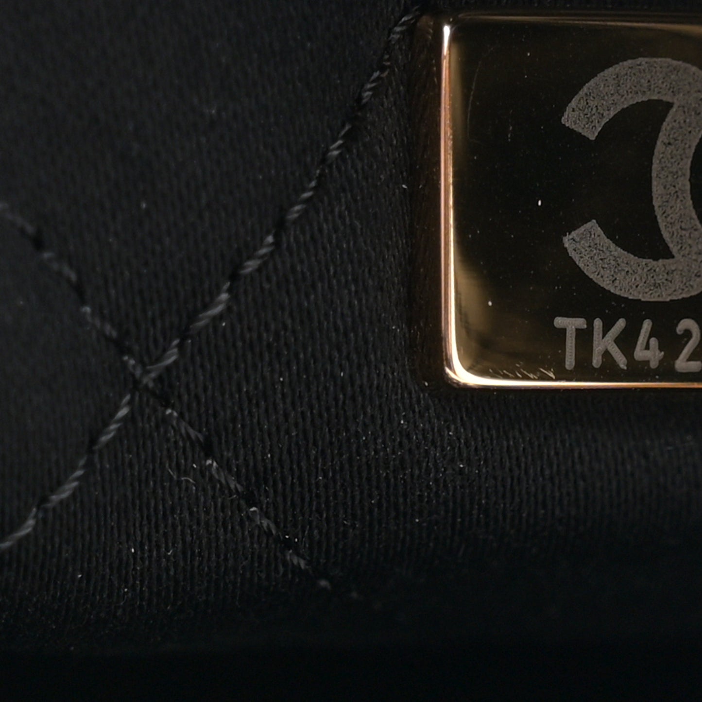 Shiny Calfskin Quilted Mini Chanel 22 Black