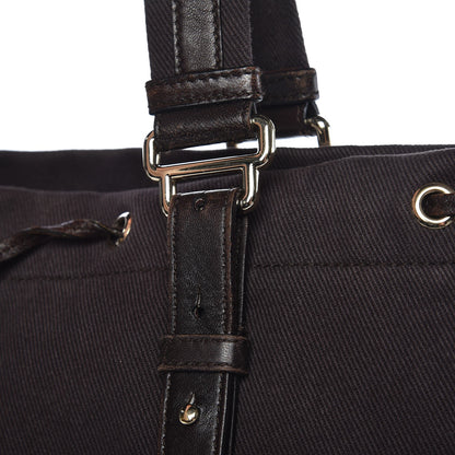 Saint Laurent Canvas Kahala Tote Brown 10 of 10