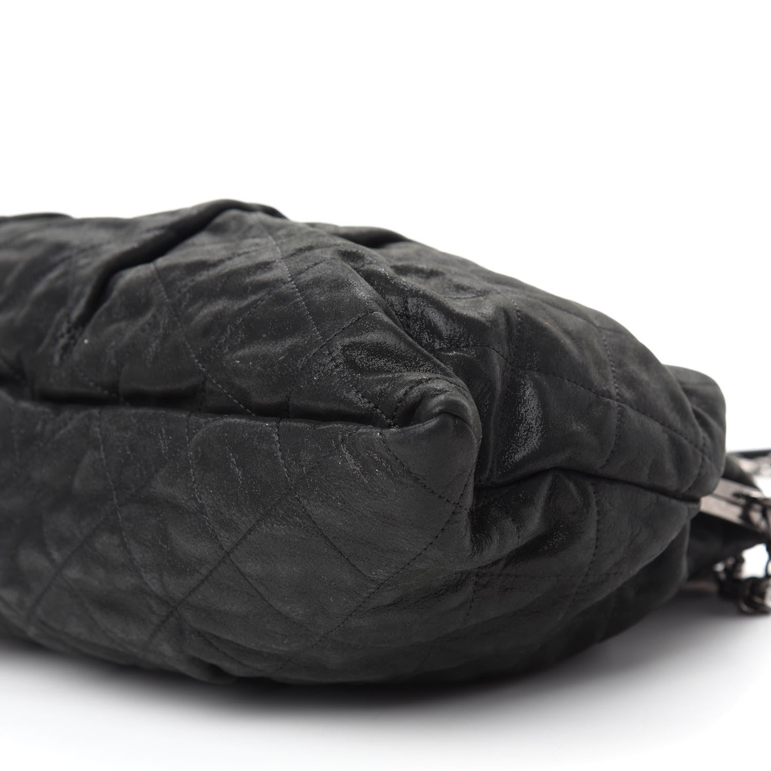 Chanel Iridescent Calfskin Chic Quilt Frame Tote Black 7 of 10