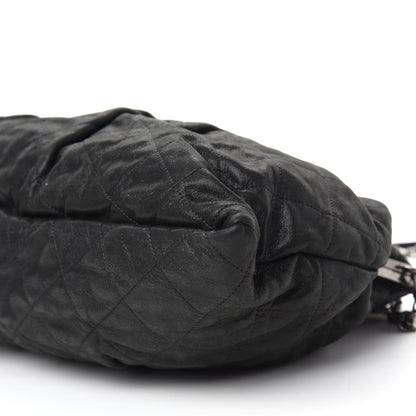 Chanel Iridescent Calfskin Chic Quilt Frame Tote Black 7 of 10