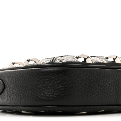 Valentino Garavani Grainy Calfskin Studded Nellcote Crossbody Bag Black 8 of 9