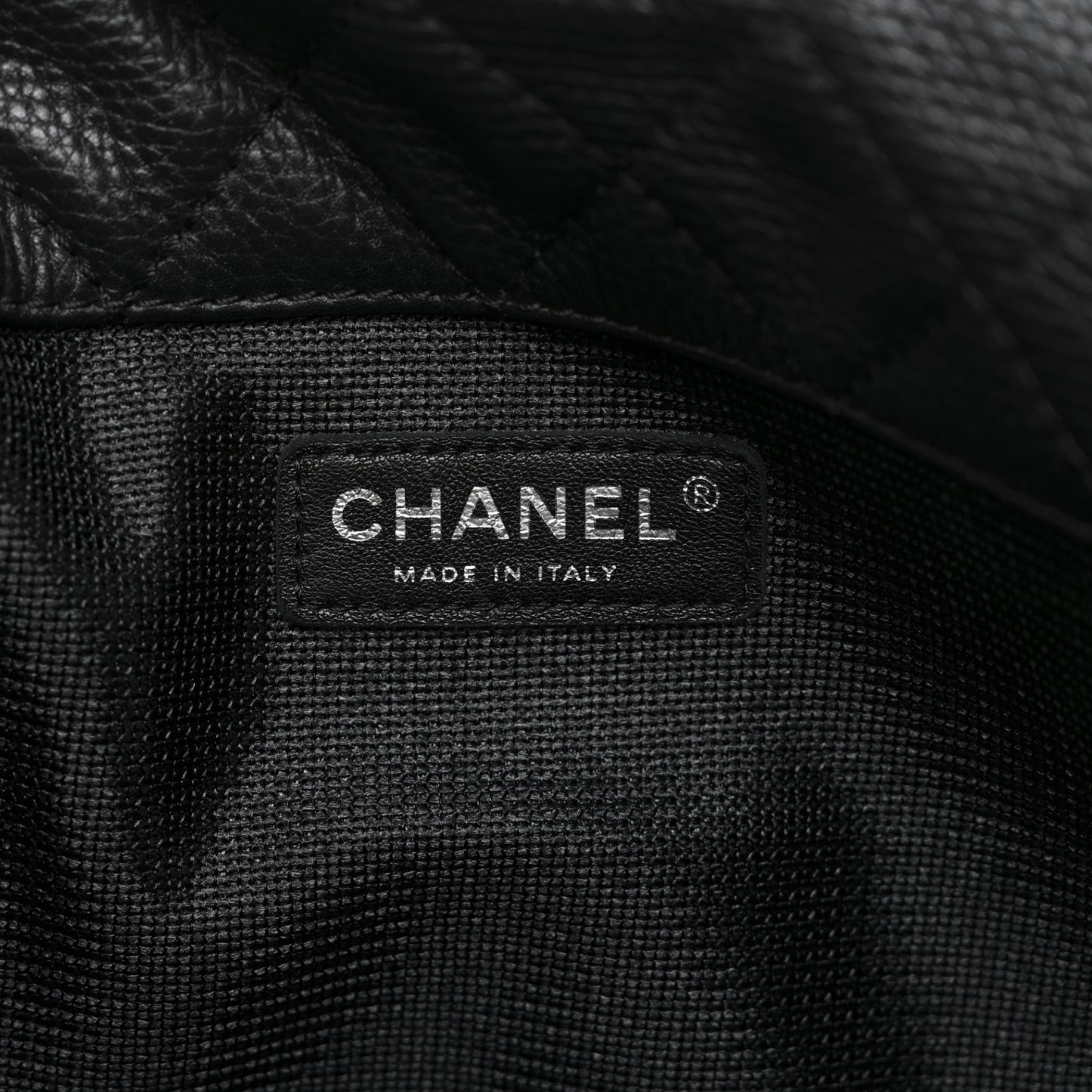 Calfskin Quilted XXL Travel Flap Bag Black