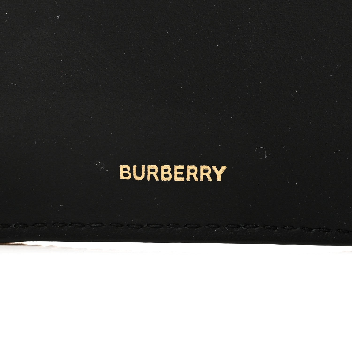 Burberry Grainy Calfskin Vintage Check Small Envelope Wallet Black 6 of 8