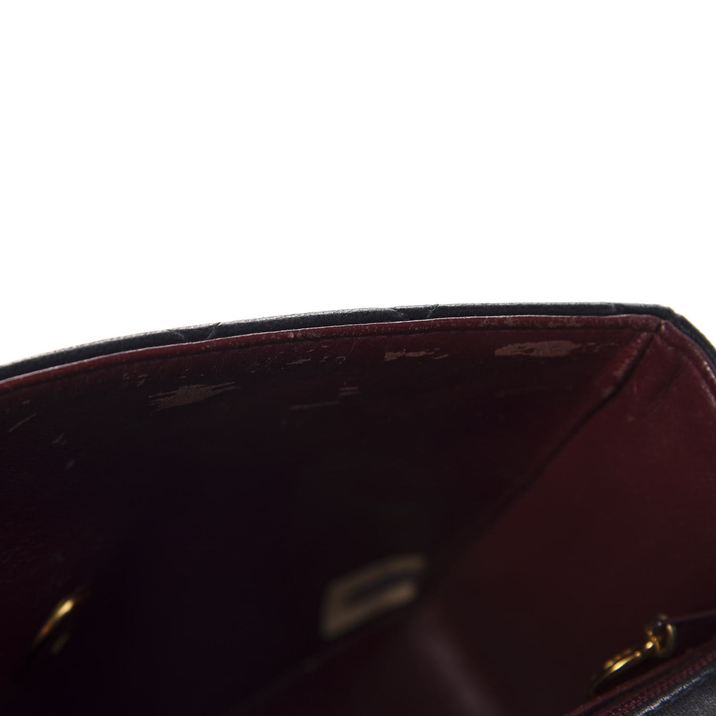 Lambskin Quilted Mini Square Flap Black