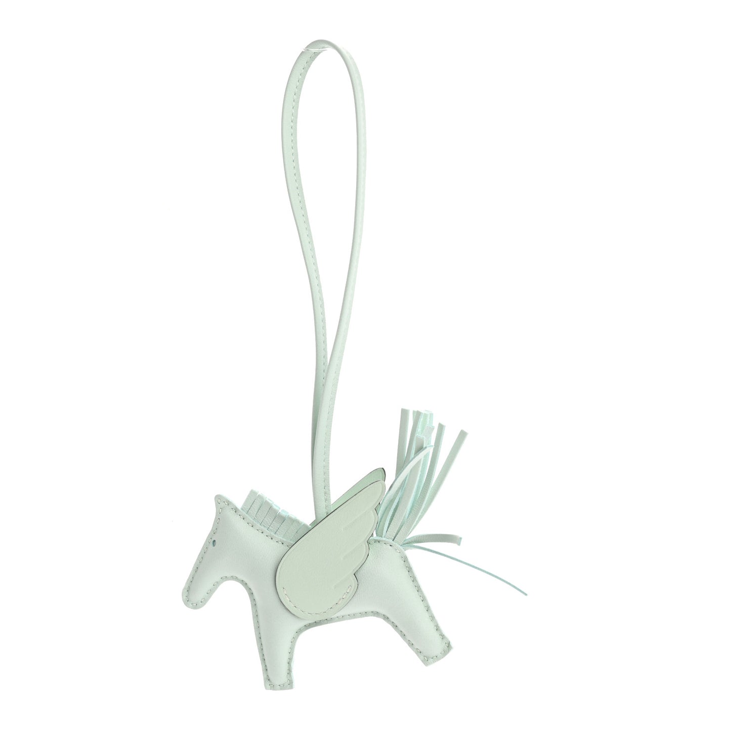Milo Lambskin Grigri Rodeo Pegase Horse Bag Charm PM Vert Fizz