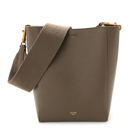 Celine Soft Grained Calfskin Small Sangle Bucket Bag Taupe 1 of 10