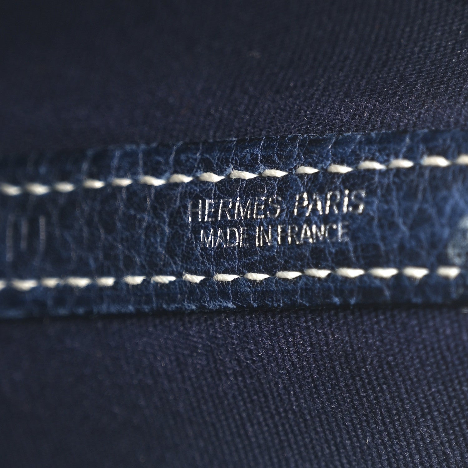 Hermes Toile Buffle Skipper Garden Party 30 TPM Bleu Marine Black 7 of 13