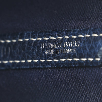 Hermes Toile Buffle Skipper Garden Party 30 TPM Bleu Marine Black 7 of 13