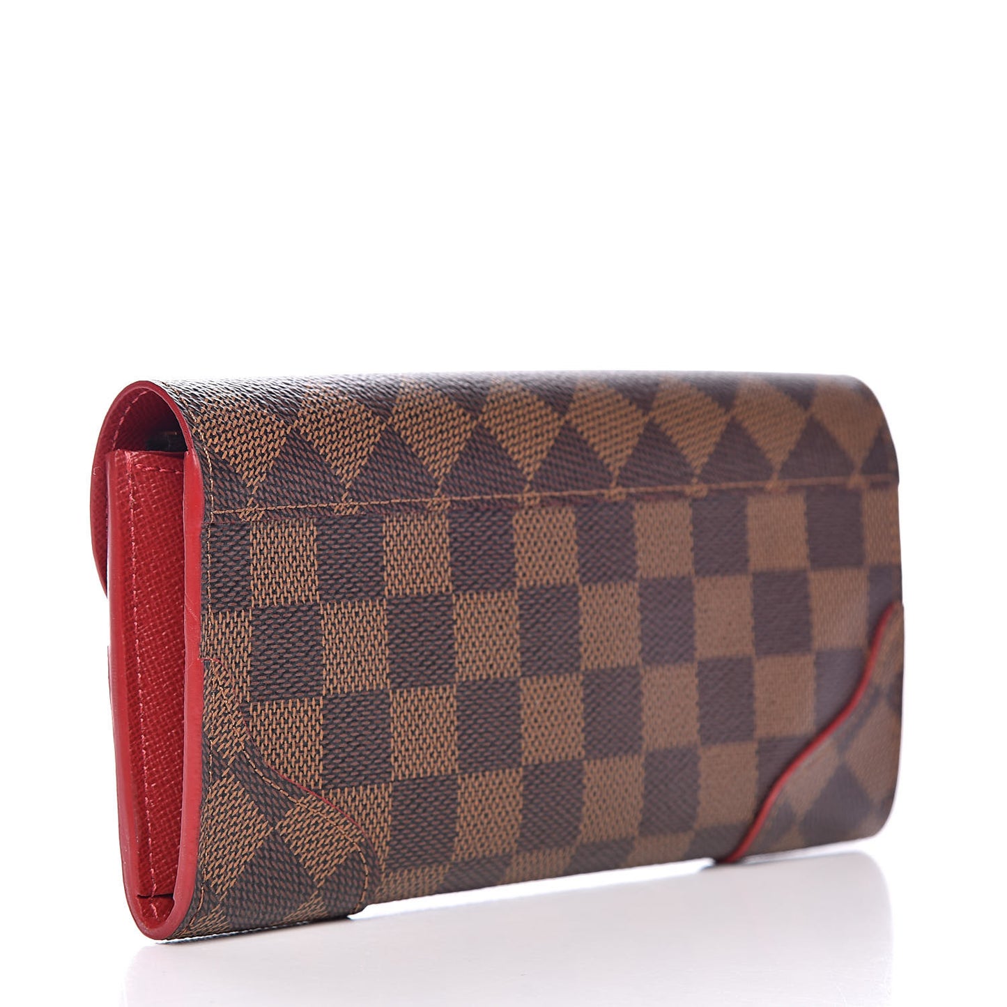 Damier Ebene Caissa Wallet Cherry