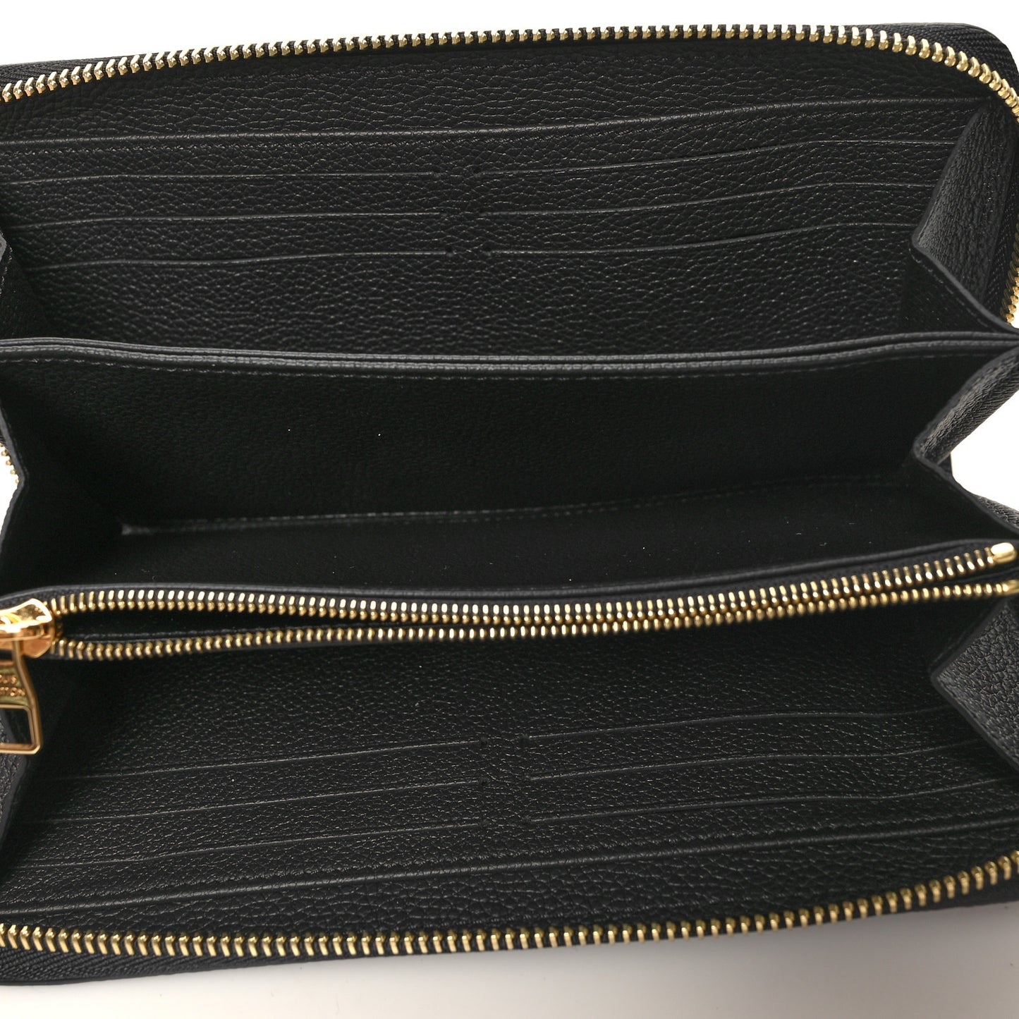 Empreinte Monogram Giant Clemence Wallet Black Beige