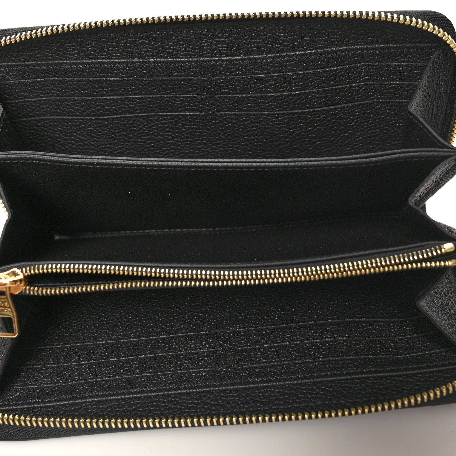 Louis Vuitton Empreinte Monogram Giant Clemence Wallet Black Beige 5 of 7