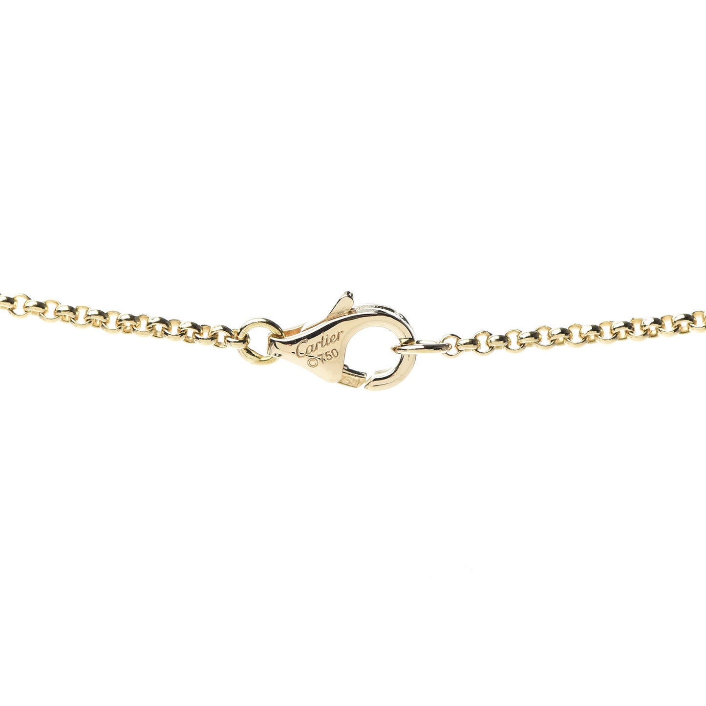 18K Yellow Gold Entrelaces Pendant Necklace