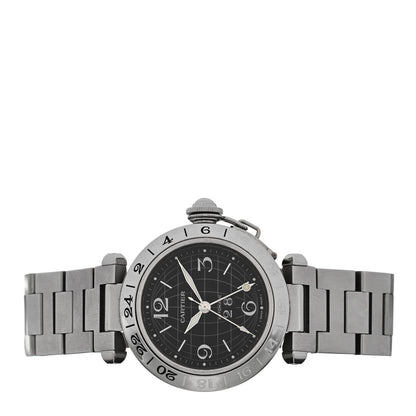 Cartier Stainless Steel 35mm Pasha C Big Date Automatic Watch Black 2 of 4
