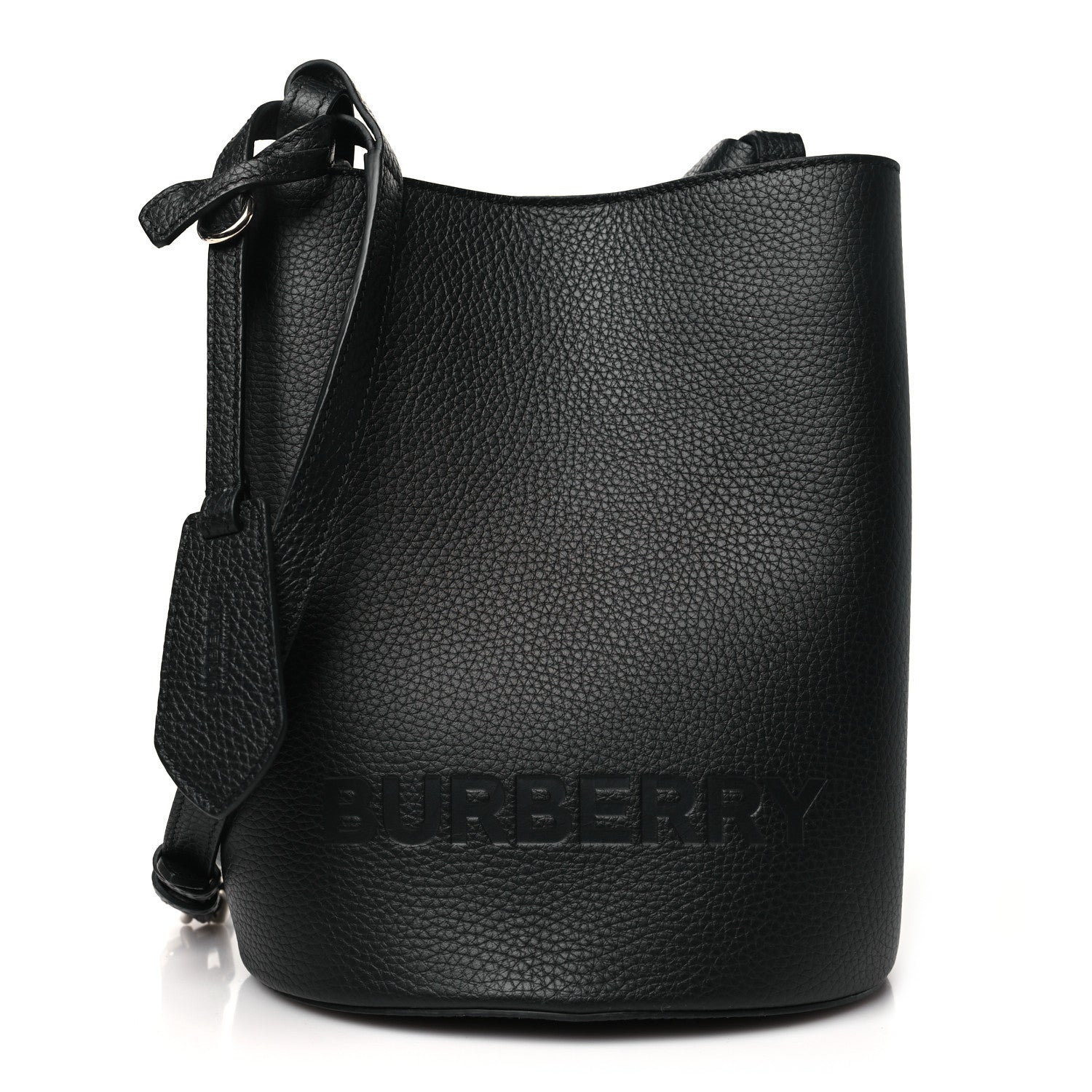 Burberry London Grainy Calfskin Small Lorne Bucket Crossbody Black 1 of 9