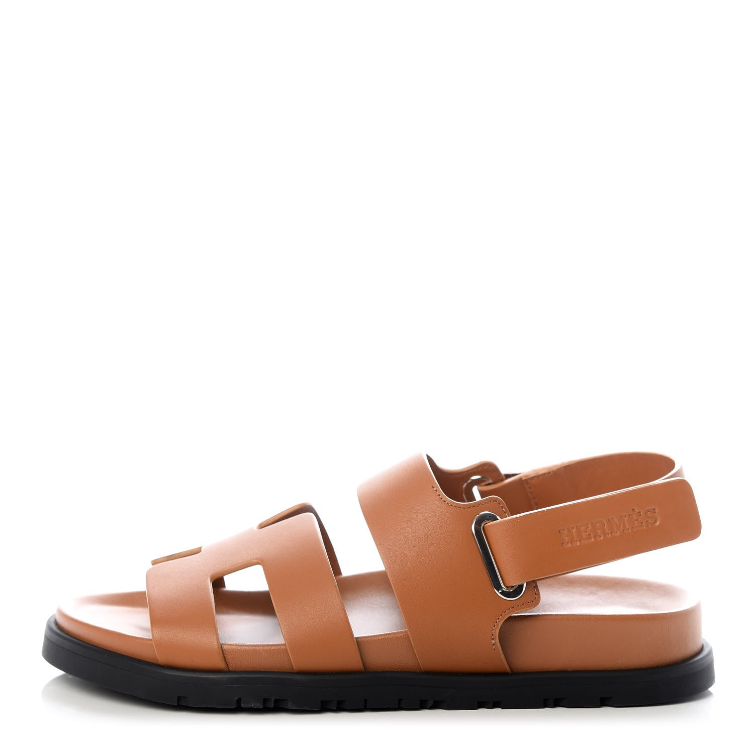 Hermes Calfskin Womens Takara Sandals 35 Gold 1 of 11