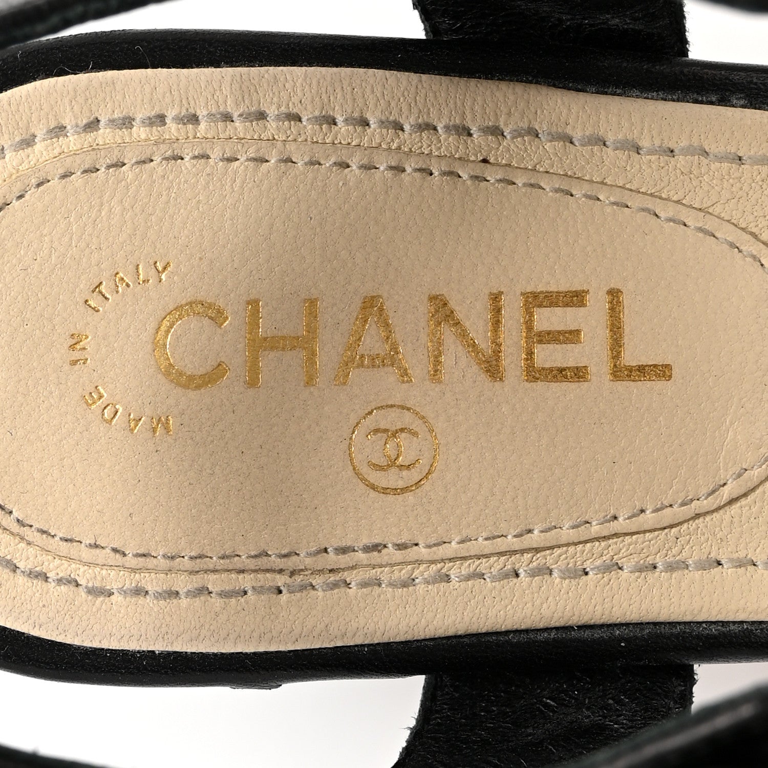 Chanel Lambskin Quilted Reissue Chain Sandals 35.5 Black 6 of 17