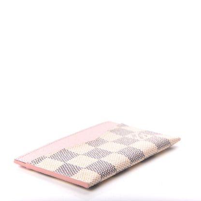 Louis Vuitton Damier Azur Daily Card Holder Rose Ballerine 4 of 6