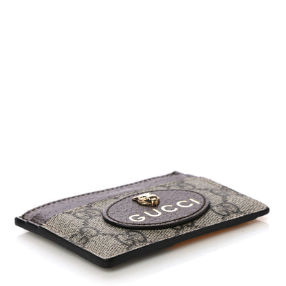 Gucci GG Supreme Monogram Neo Vintage Card Holder Beige Crop New Acero 4 of 10