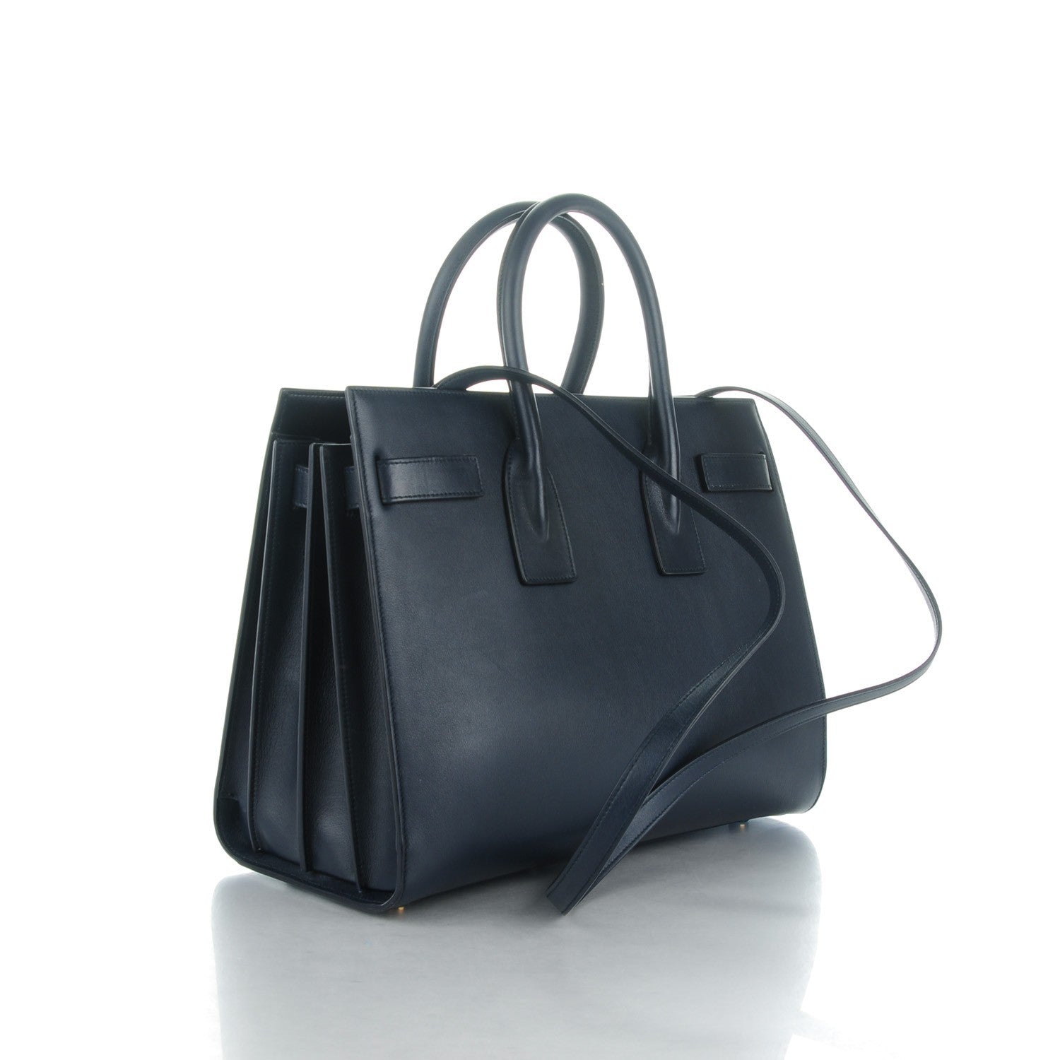 Saint Laurent Calfskin Small Sac De Jour Navy 3 of 8