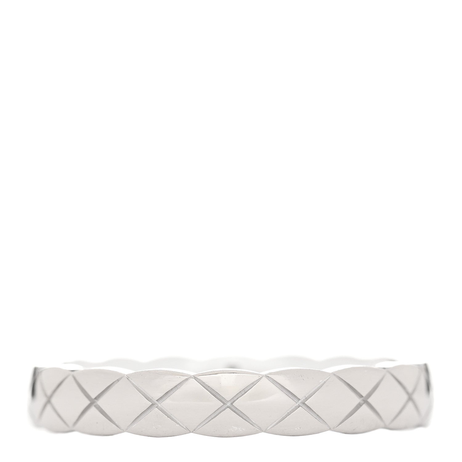 Chanel 18K White Gold Mini Coco Crush Ring 53 6.5 2 of 4