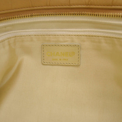 Chanel Lambskin Chocolate Bar Quilted Shoulder Bag Beige 8 of 9