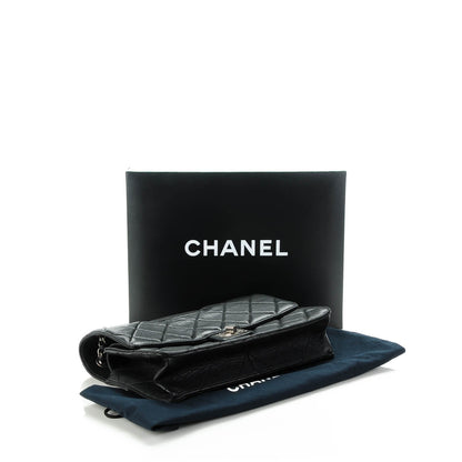 Chanel Washed Lambskin Jumbo Take Away Flap Black 4 of 7
