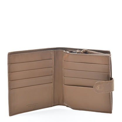 Bottega Veneta Nappa Intrecciato French Compact Wallet Maple 5 of 14