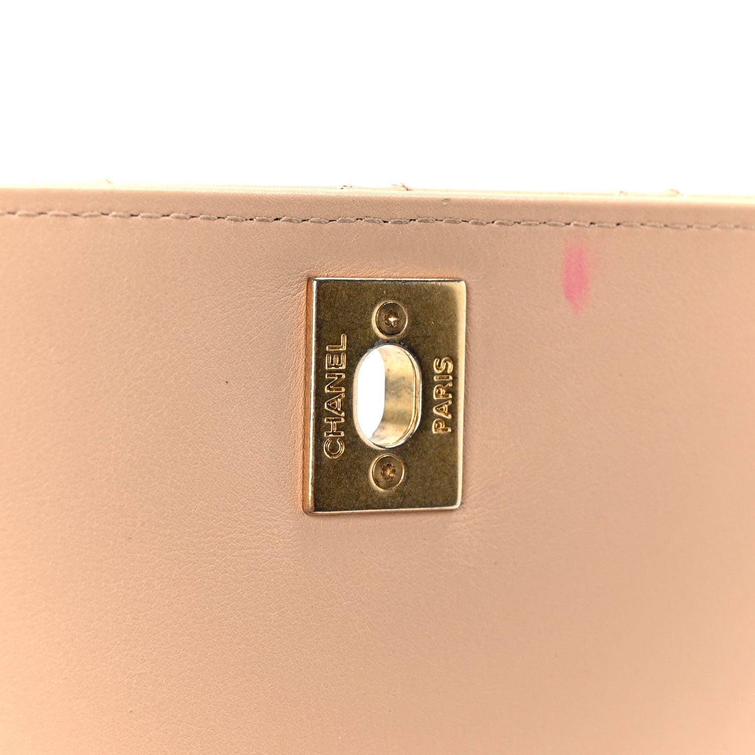 Chanel Calfskin Quilted Pearl Jewel Chain Flap Beige 6 of 11
