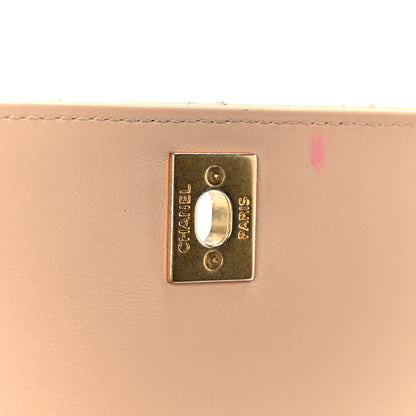 Chanel Calfskin Quilted Pearl Jewel Chain Flap Beige 6 of 11