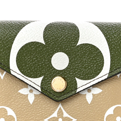 Louis Vuitton Monogram Giant Zoe Wallet Kaki 7 of 14