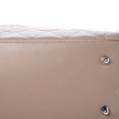 Bottega Veneta CHRISTIAN DIOR Lambskin Cannage Lady Dior Shoulder Bag Beige 10 of 10
