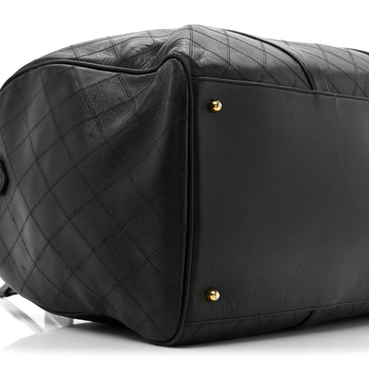 Chanel Calfskin Stitched CC Boston Black 10 of 19