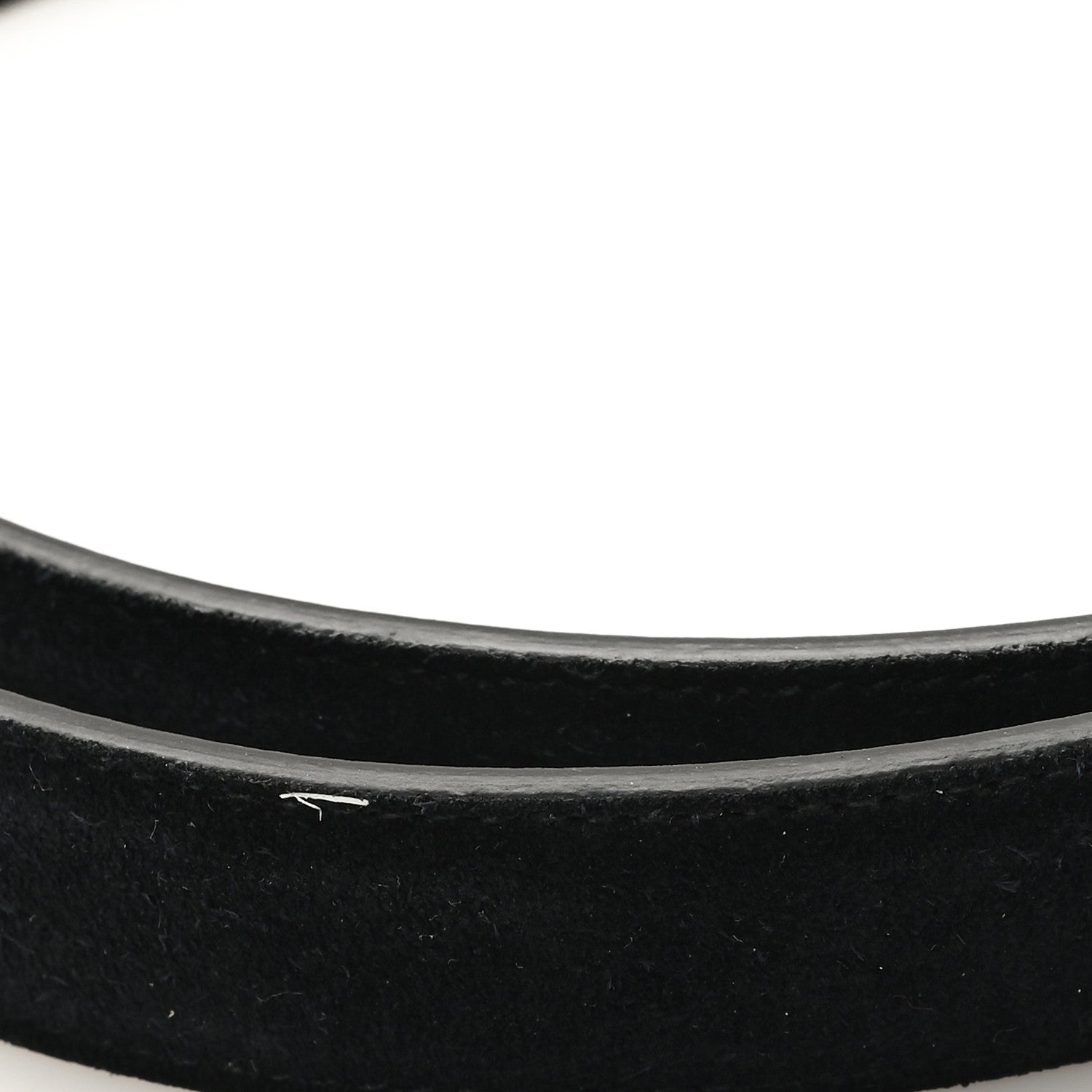 Saint Laurent Suede Calfskin Monogram Square Buckle Belt 70 28 Black 6 of 6