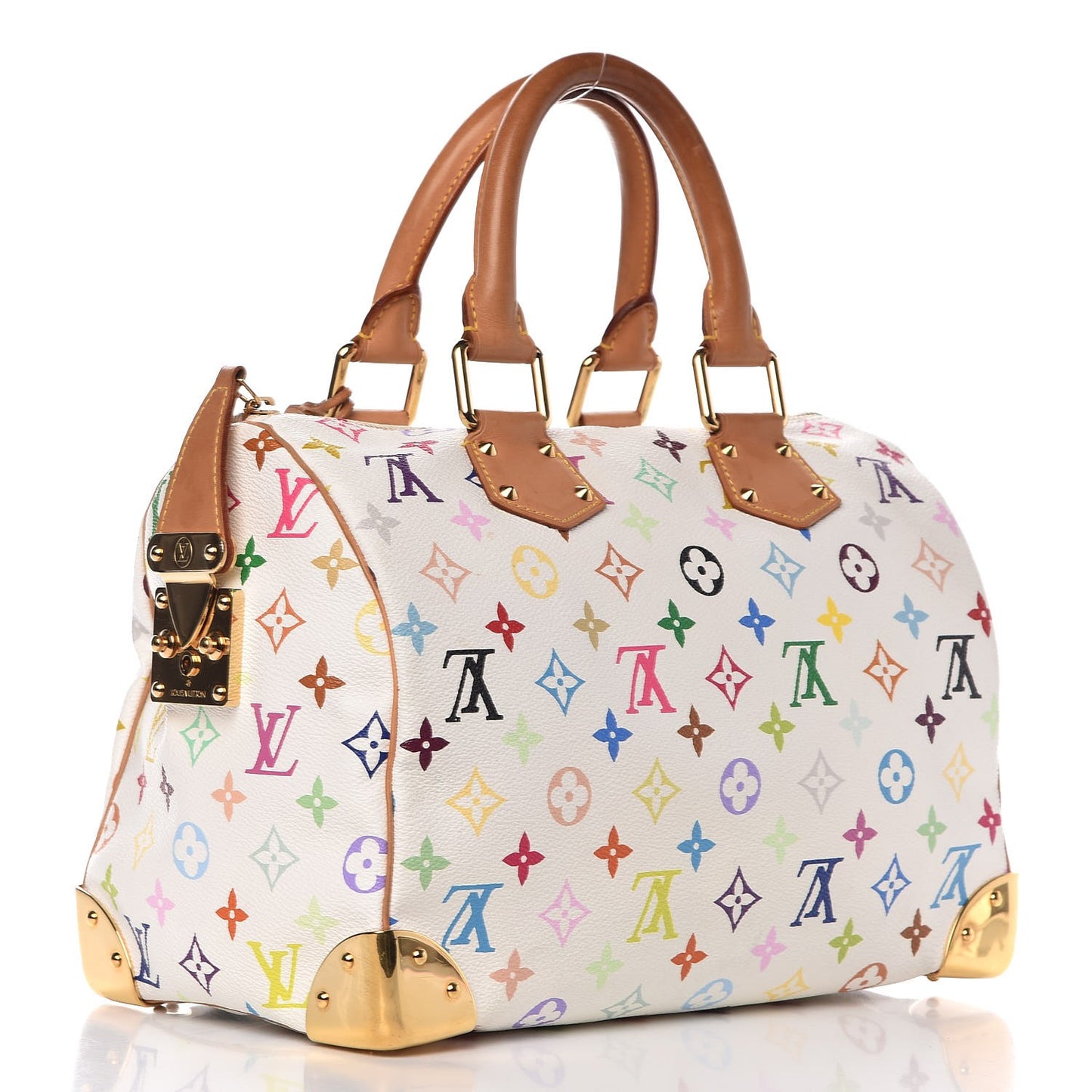 Monogram Multicolor Speedy 30 White