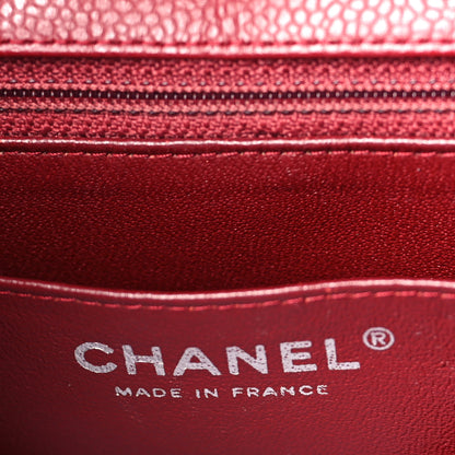 Chanel Caviar Quilted Jumbo Single Flap Dark Red 6 of 9