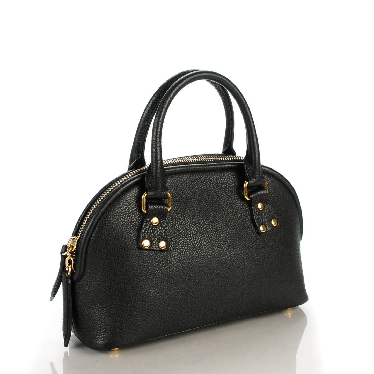 Grainy Calfskin Small Bloomsbury Black