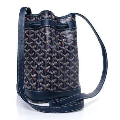 Goyard Goyardine Petit Flot Bucket Bag PM Navy 3 of 8