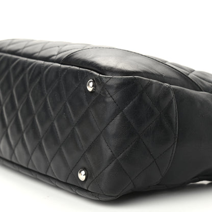 Chanel Calfskin Quilted Large Cambon Bowler Black 9 of 14