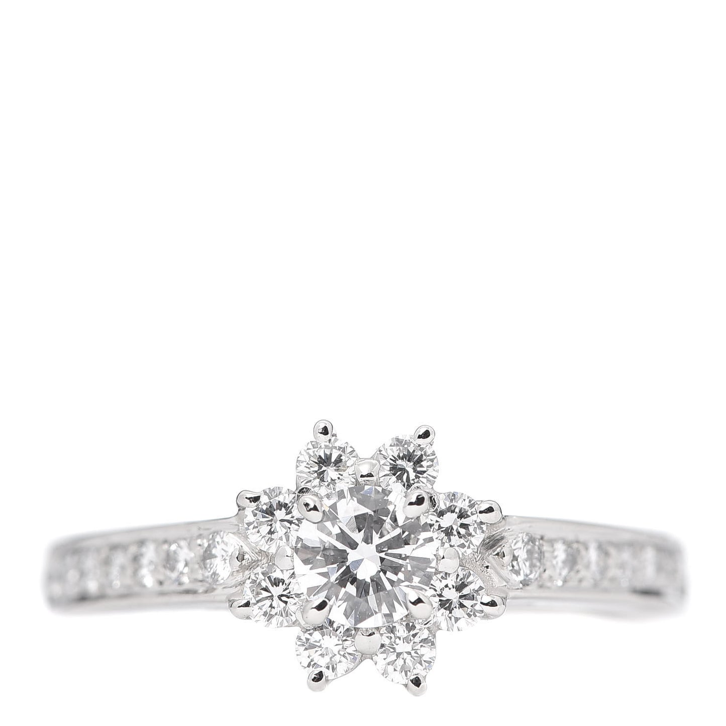 Platinum Diamond .64ct Flora Ring 53 6.25