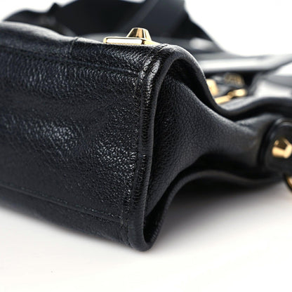 Balenciaga Chevre Gold Metallic Edge Hardware Mini City Black 10 of 11