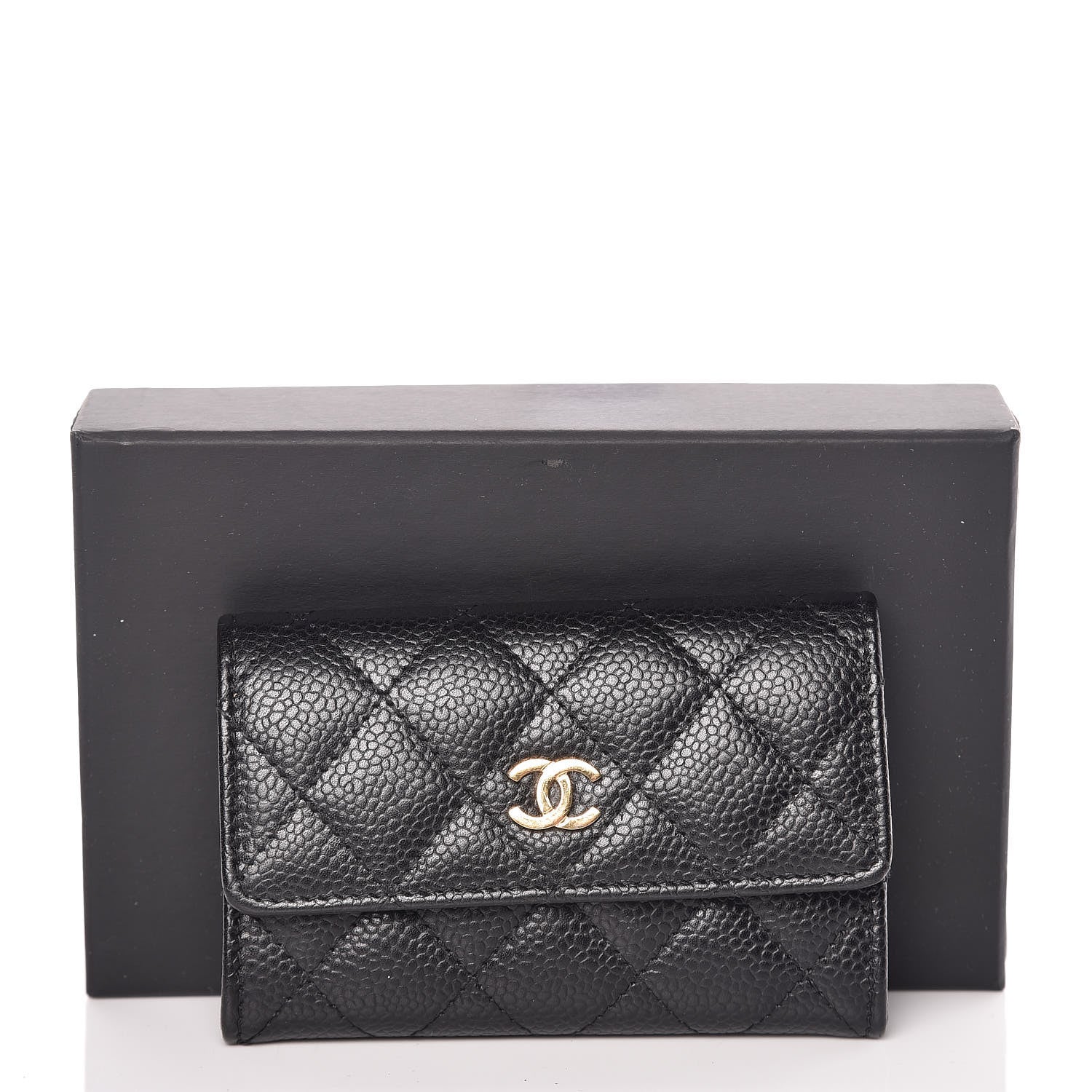 Chanel Caviar Quilted Flap Card Holder Black 11 of 11