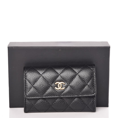 Chanel Caviar Quilted Flap Card Holder Black 11 of 11