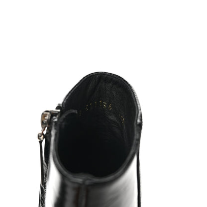 Saint Laurent Calfskin Loulou 70 Uniform Ankle Boots 38.5 Black 7 of 7