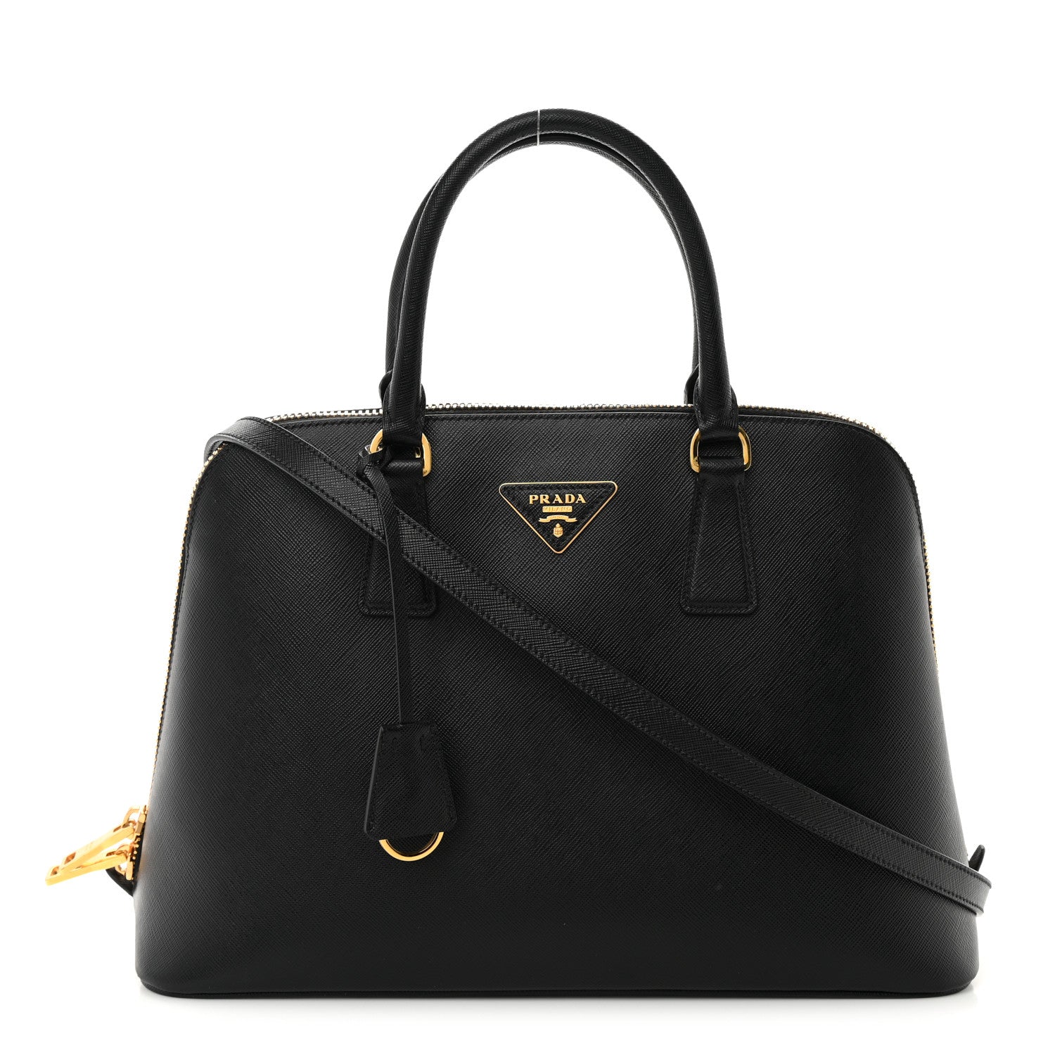 Prada Saffiano Lux Medium Promenade Tote Black 1 of 19