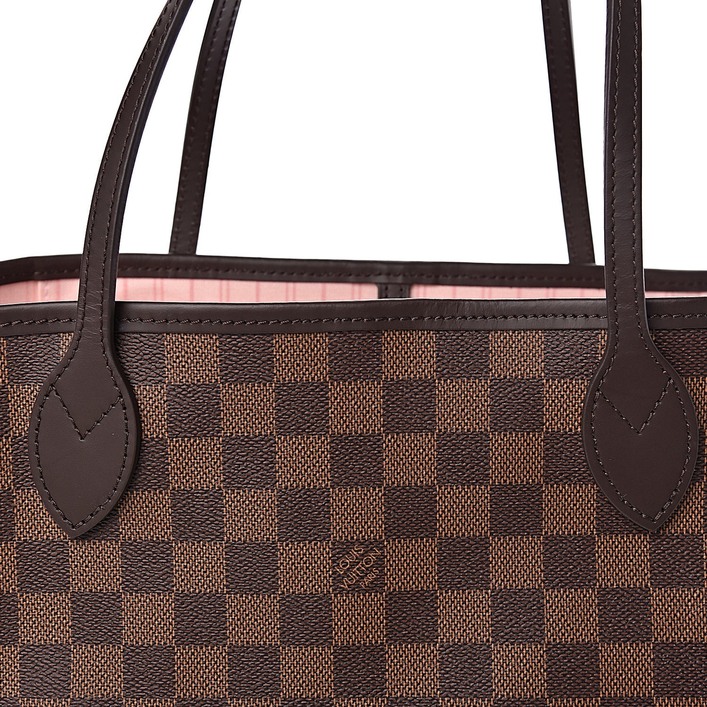 Damier Ebene Neo Neverfull MM Rose Ballerine