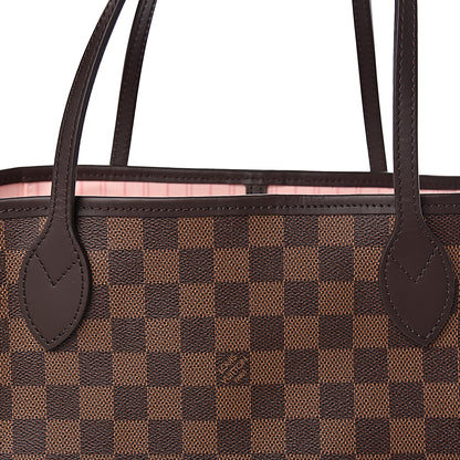 Louis Vuitton Damier Ebene Neo Neverfull MM Rose Ballerine 9 of 12