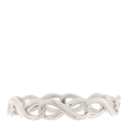 Tiffany Sterling Silver Narrow Infinity Band Ring 47 4.25 3 of 4