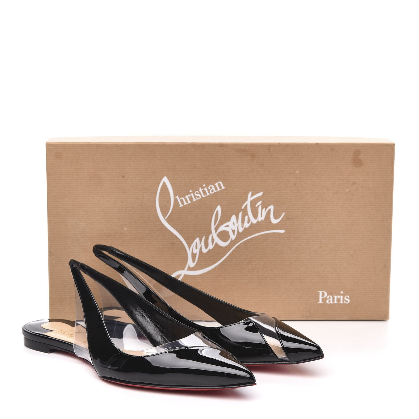Patent PVC V Dec Flat 37 Black