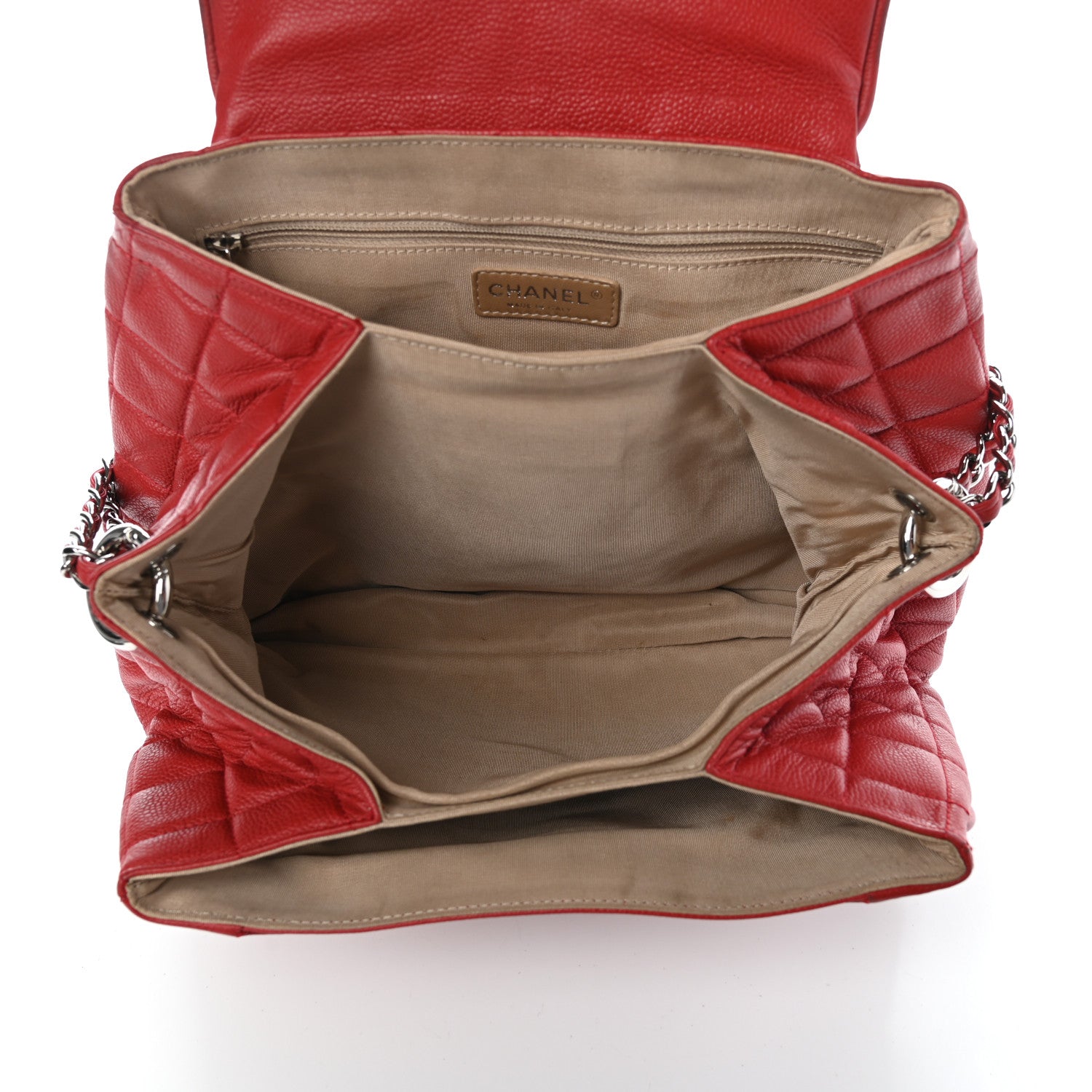Chanel Caviar Quilted Timeless Accordion Flap Red 5 of 12